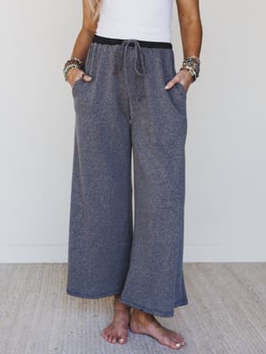 The Nest Jodi Wide Leg Pants - Black XL / Black