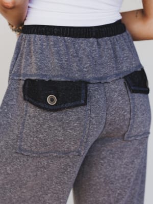 The Nest Jodi Wide Leg Pants - Black XL / Black