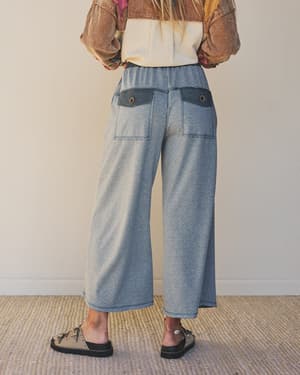 The Nest Jodi Wide Leg Pants - Teal XL / Teal