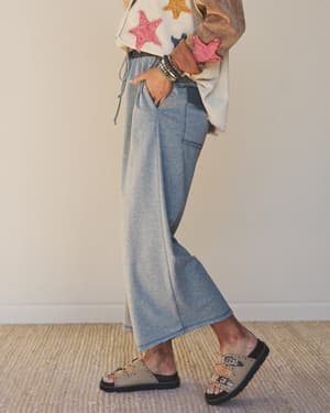 The Nest Jodi Wide Leg Pants - Teal XL / Teal