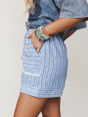 The Nest Easy Sunday Shorts - Chambray S / Chambray