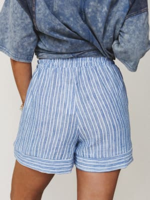 The Nest Easy Sunday Shorts - Chambray S / Chambray