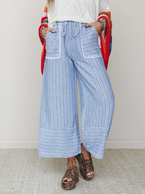 The Nest Easy Sunday Pants - Chambray S / Chambray