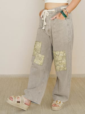 Coastal Curve Barrel Jean - Olive L / Olive