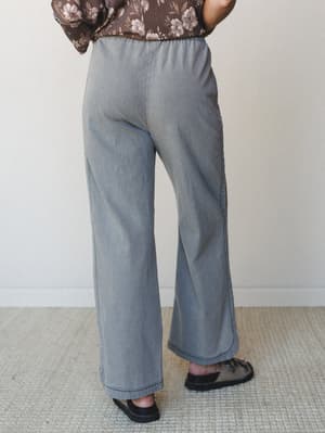 So Comfy Wide Leg Denim Pant - Grey XL / Grey