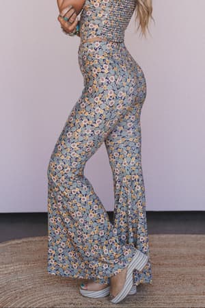 The Nest Dream in Flowers Flare Pants: undefined