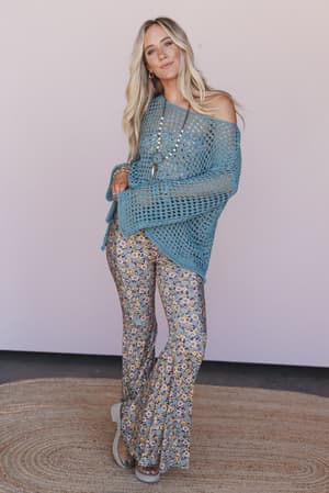 oceania-crochet-top-teal/Green