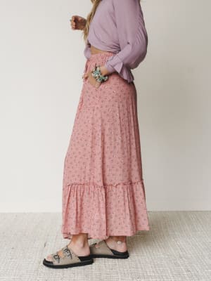 The Nest Emberlyn Maxi Skirt - Clay L / Clay