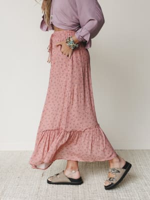 The Nest Emberlyn Maxi Skirt - Clay L / Clay