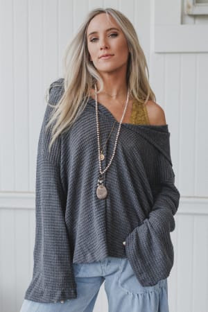 The Nest Serene Textured Top: undefined