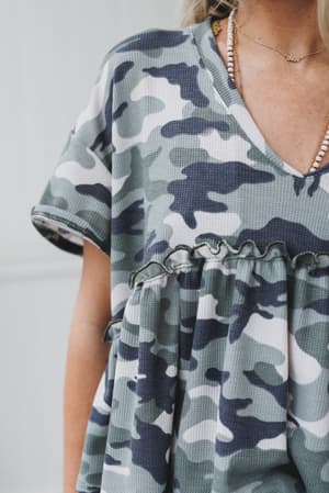 the-nest-camouflage-muse-babydoll-top-black/Black