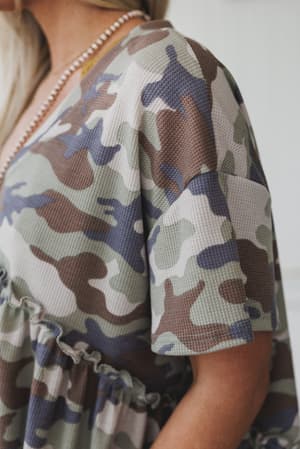 the-nest-camouflage-muse-babydoll-top-sage/Green