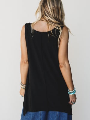The Nest Drift Away Top - Black XL / Black