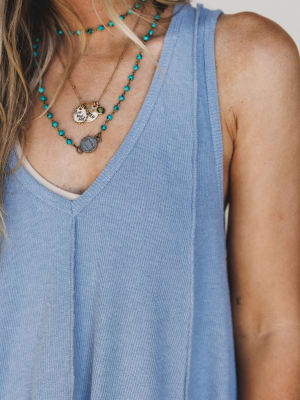 The Nest Drift Away Top - Denim XL / Blue