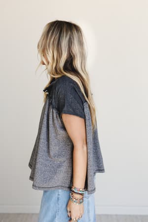 the-nest-sunset-ruffle-top-black/Black
