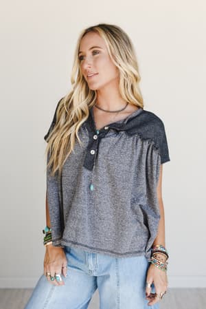 the-nest-sunset-ruffle-top-black/Black