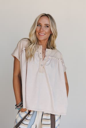the-nest-sunset-ruffle-top-taupe/Taupe