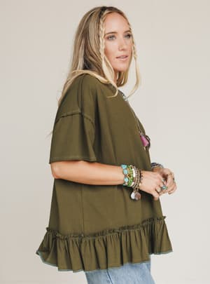 the-nest-mariah-ruffle-tee-olive/Olive
