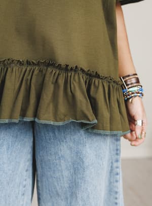 the-nest-mariah-ruffle-tee-olive/Olive