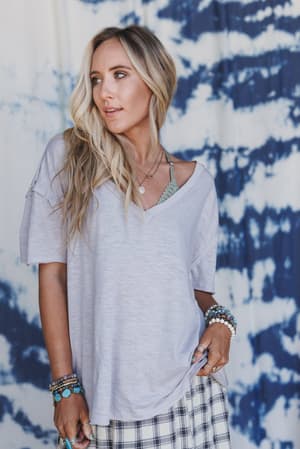 the-nest-tried-and-true-v-neck-tee-sand/Beige