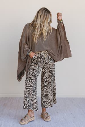lucky-one-animal-print-cargo-pants-mocha/Mocha
