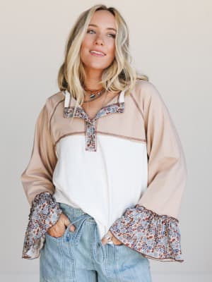 The Nest Honey Bloom Top: undefined