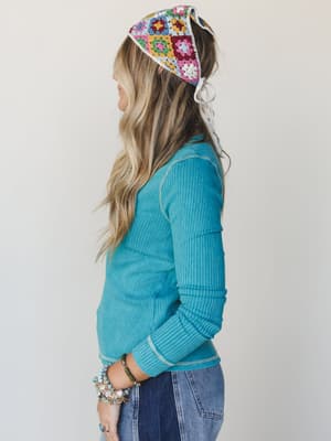 The Nest Off Duty Top - Jade L / Jade
