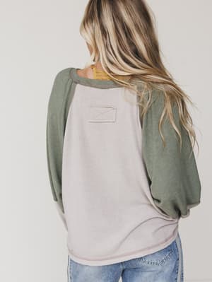 the-nest-jules-contrast-pullover-top-taupe-olive/Taupe Olive