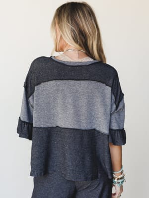 The Nest Soft Horizon Top - Black L / Black