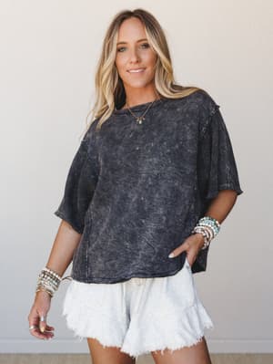 The Nest Quiet Muse Textured Top: undefined