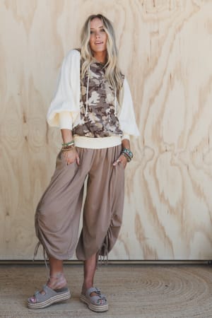 Blend In Camo Hoodie Top: undefined