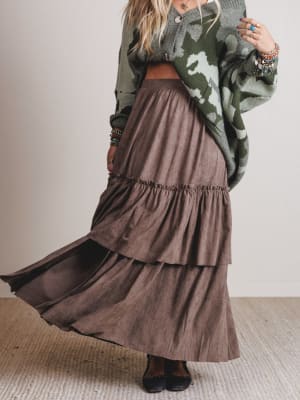 All Dressed Up Maxi Skirt: undefined