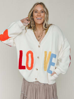 Love Catcher Cardigan
- Ivory L / Ivory