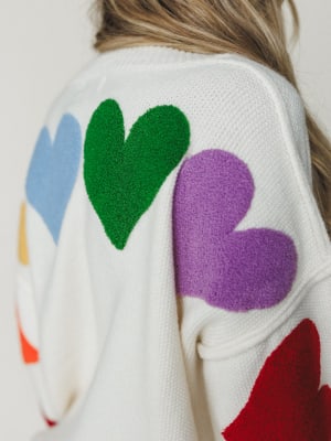 Love Catcher Cardigan 
 - Ivory L / Ivory