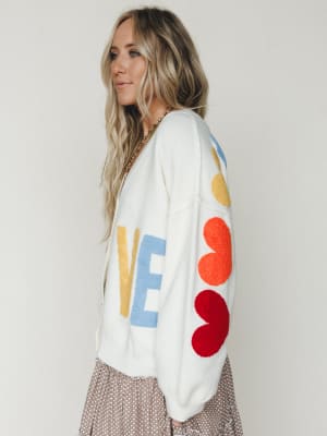 Love Catcher Cardigan
- Ivory L / Ivory