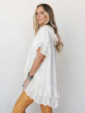 Willow In the Wind Blouse - Ivory L / Ivory