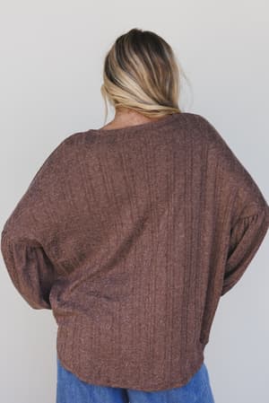 sweet-heart-balloon-sleeve-knit-sweater-choco/Choco