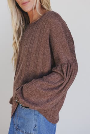 sweet-heart-balloon-sleeve-knit-sweater-choco/Choco