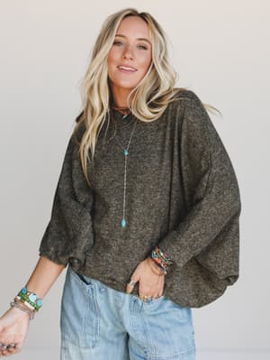 the-nest-fly-with-me-batwing-sleeve-knit-sweater-dark-olive/Dark Olive