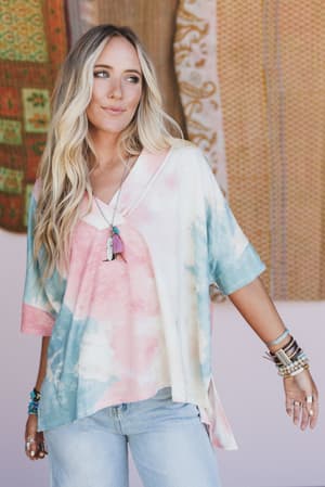 The Nest On The Go V Neck Essential Tee: undefined