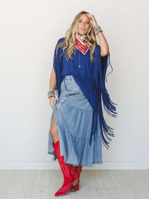 showstopper-fringe-top-denim/Denim