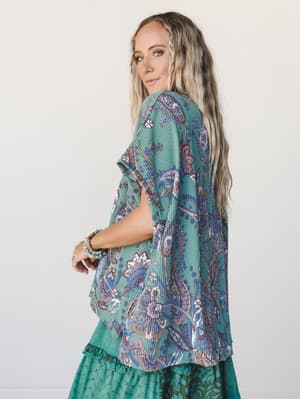 The Nest Moon Glow Texture Knit Top - Olive Vintage S / Olive Vintage