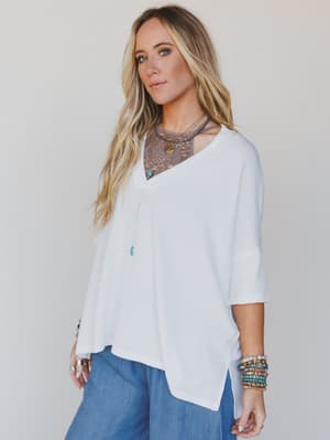 on-the-go-v-neck-ribbed-essential-tee-off-white/Off White