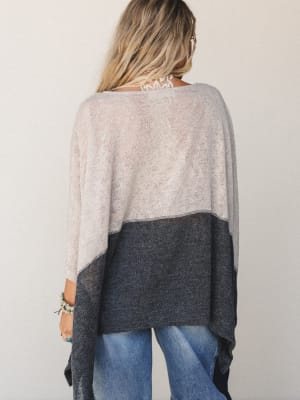 The Nest Bold Horizon Top - Beige Black S / Beige Black