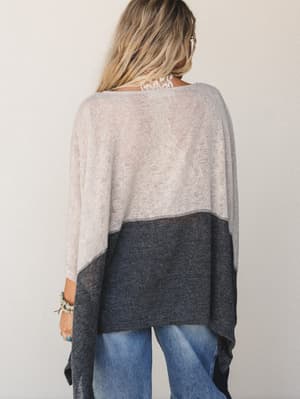 The Nest Bold Horizon Top - Beige Black S / Beige Black