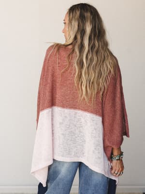 The Nest Bold Horizon Top - Rust Pink S / Rust Pink