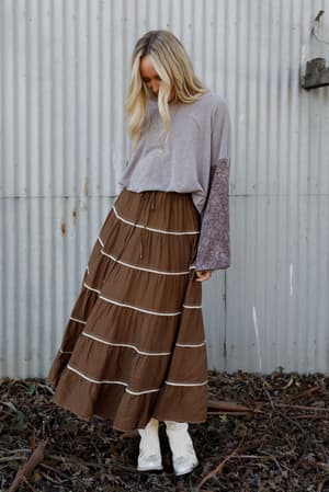 Mossy Grove Maxi Skirt: undefined