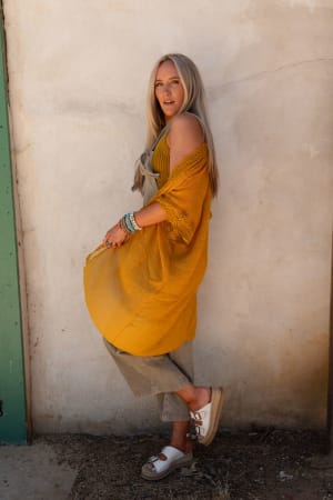 marie-lace-trim-kimono-mustard/Mustard