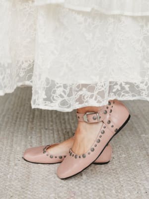 Rockstar Ballet Flats - Nude Pink 8 / Nude Pink
