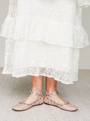 Rockstar Ballet Flats - Nude Pink 8 / Nude Pink